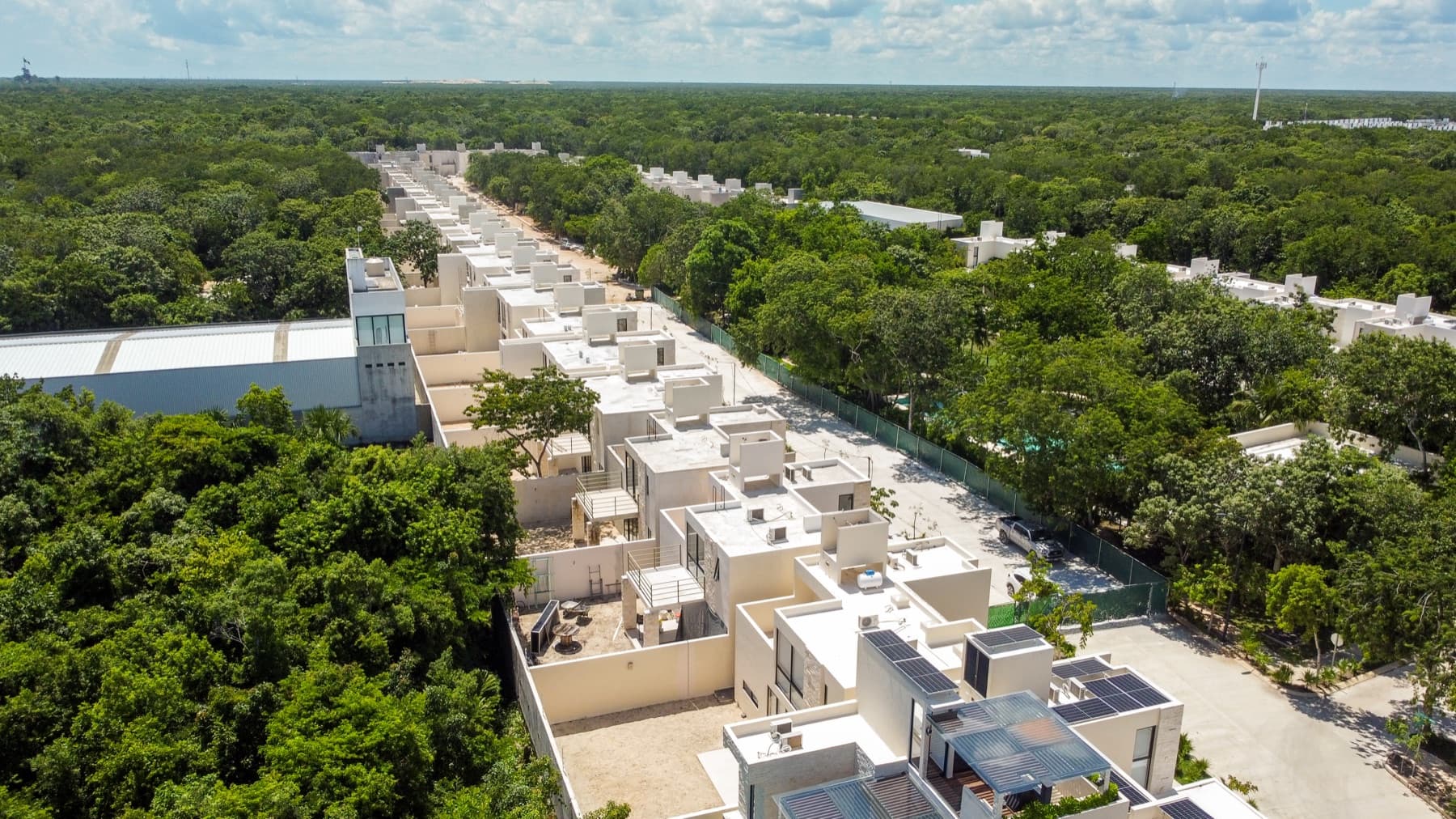 Vista aérea de Palmara Residencial en Playa del Carmen